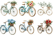 Embroidery Bicycle Clipart Bundle, an Illustration by Designking (Thumbnail 3 of 5)