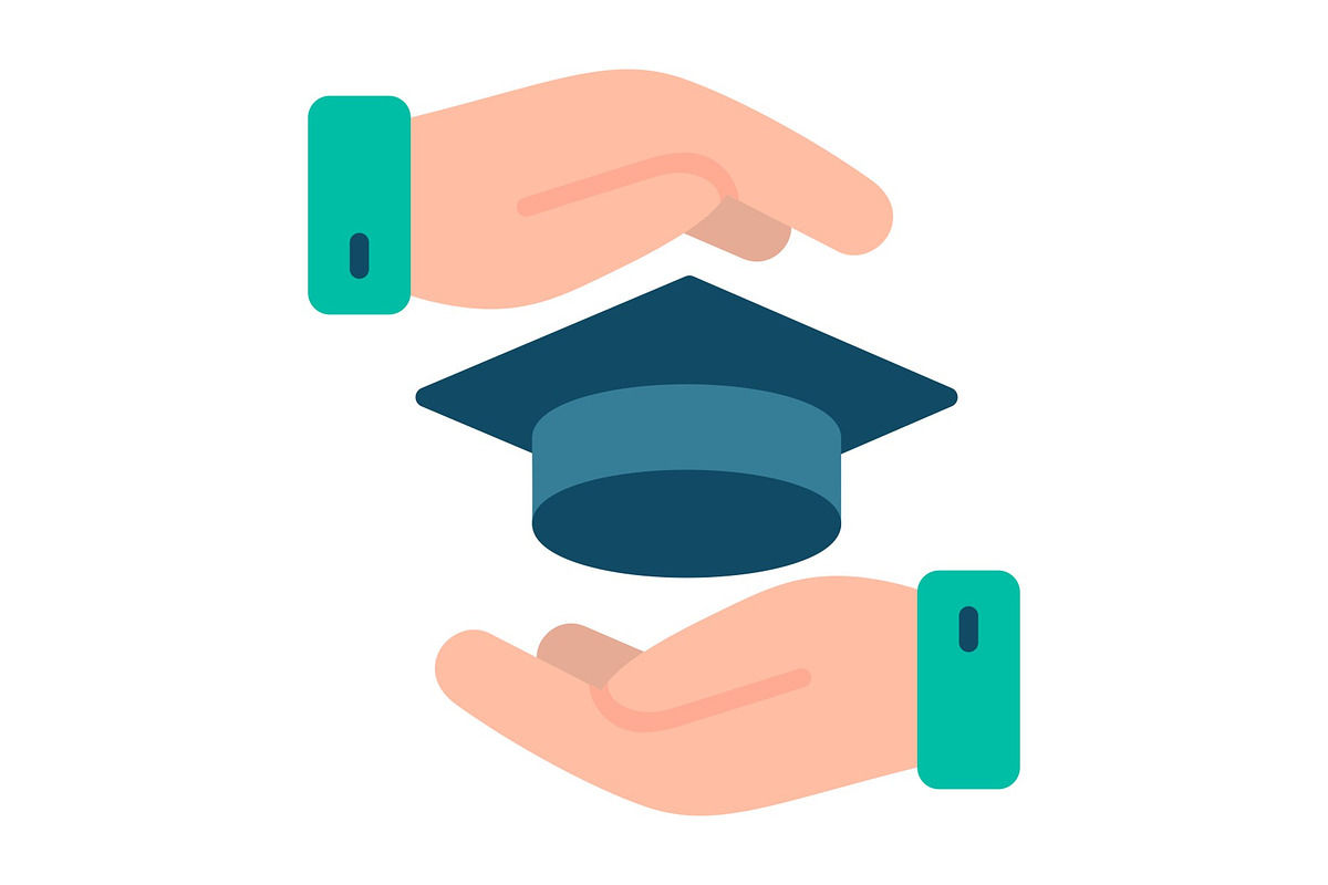 Education Flat Icon, a Duotone Icon by Pexelpy (Photo 1 of 2)
