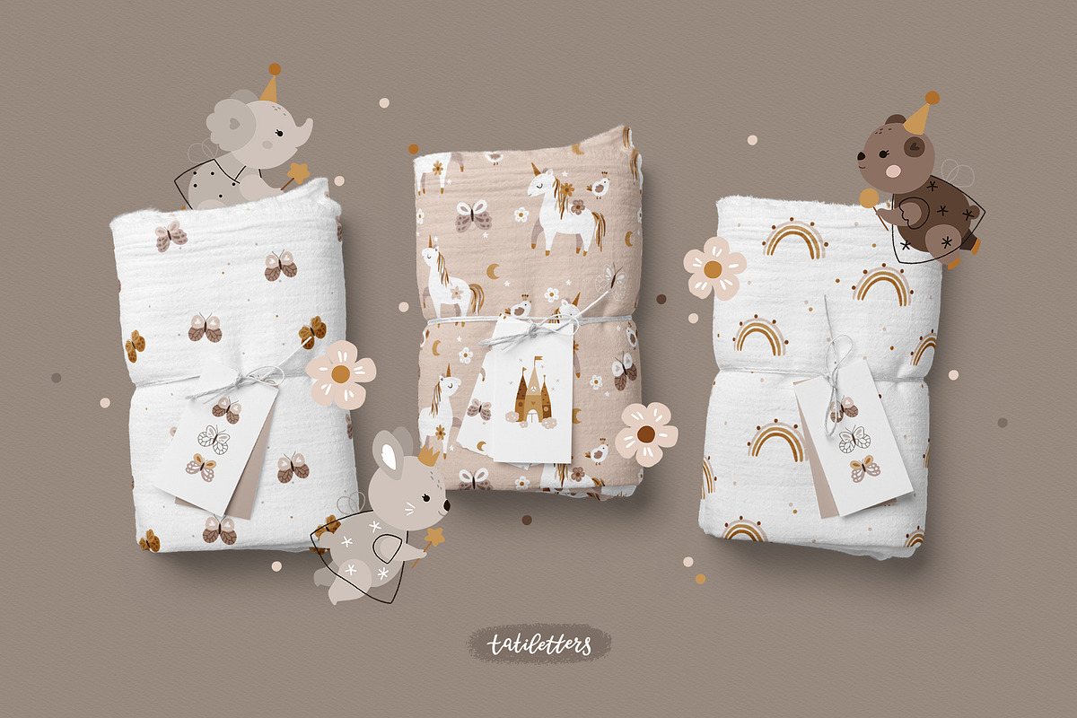 Fairy and Princess Kids collection, an Animal Illustration by tatiletters (Photo 2 of 12)