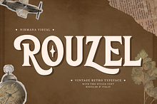 Rouzel Vintage - Retro Logo Font