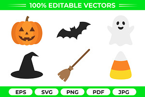 Halloween Icon Vector Bundle