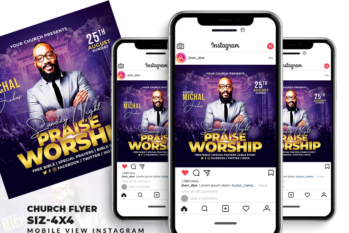 Church Flyer, a Flyer Template by AfzaalGraphics (Photo 2 of 2)