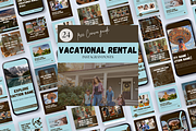AIRBNB RENTAL INSTAGRAM POSTS, a Social Media Template by Daring Digies (Thumbnail 1 of 8)