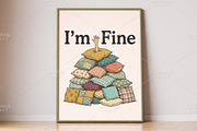 Funny I’m OK Pillow Pile PNG, an Illustration by Canvas Craft (Thumbnail 5 of 6)