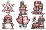 Cute Christmas Clipart, an Illustration by Pixels.Craft (Thumbnail 4 of 5)