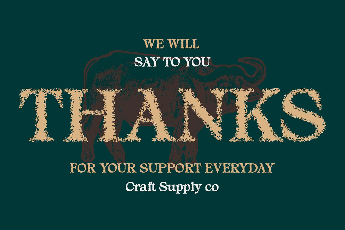 Alvinus Unfocus, a Serif Font by Craft Supply Co. (Photo 5 of 8)