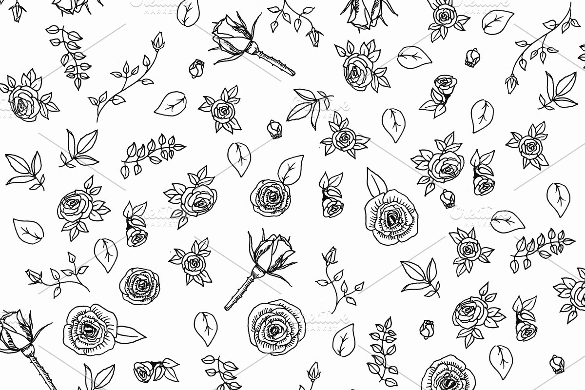 Roses Clip Art Set, an Education Illustration by HenrietteBoldt (Photo 3 of 6)