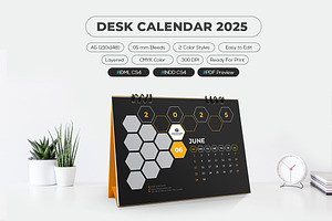 Desk Calendar 2025 Printable