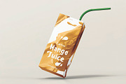 Juice Carton Packaging Box Mockup, a Packaging Mockup by DesignRushMarket (Thumbnail 4 of 15)