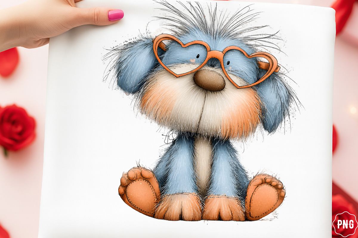 Whimsical Valentine Dogs Clipart, an Illustration by GatewayDesign (Photo 3 of 3)