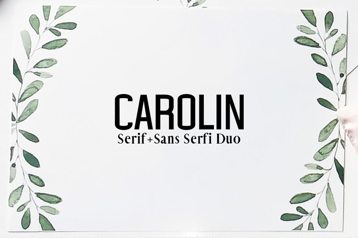 Carolin Duo 5 Font Family Pack
