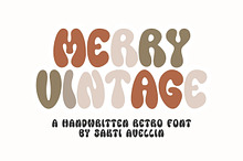 Merry Vintage - Retro Font