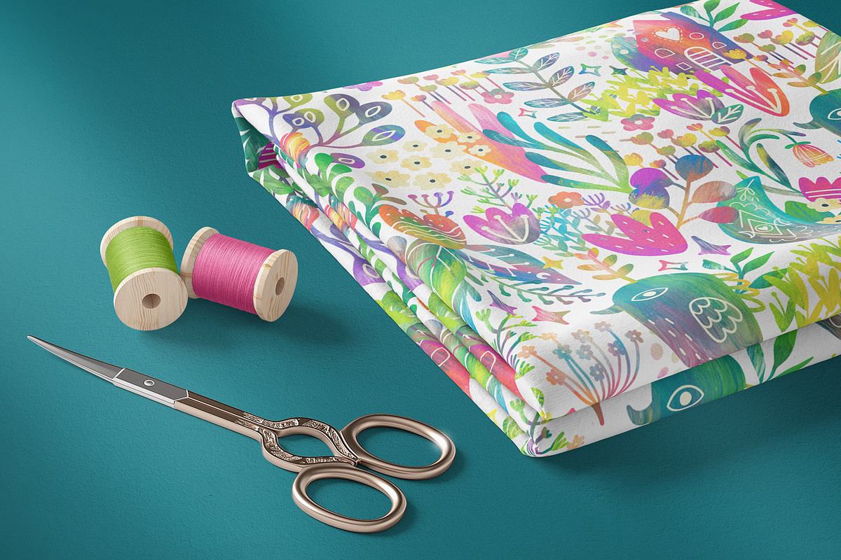 Fairy Garden - Floral Pattern, a Pattern Graphic by Velliniki (Photo 8 of 9)