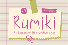 Rumiki Expressive Handwritten Font