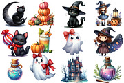 Halloween Season Clipart Bundle, an Illustration by Designworld (Thumbnail 5 of 6)