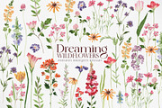 Dreaming Watercolor WILDFLOWER, a Decorative Illustration by Beigetime (Thumbnail 1 of 14)