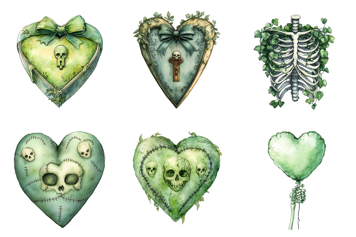 Cartoon Goth Sublimation Clipart, an Illustration by SinaCreation (Photo 3 of 7)