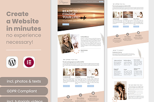 Boho Wordpress Elementor Template