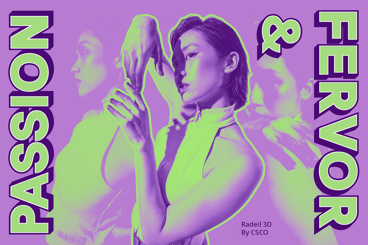 Radeil 3D, a Sans Serif Font by Craft Supply Co. (Photo 5 of 8)