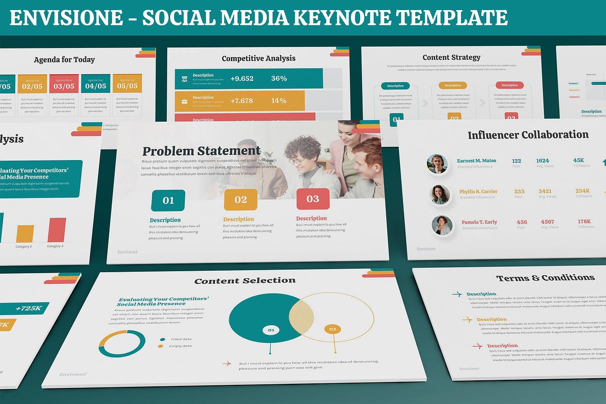 Envisione - Social Media Keynote, a Presentation Template by SlideFactory (Photo 1 of 4)
