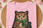 Cozy Winter Owl PNG, an Object Illustration by DreamCafeArt (Thumbnail 2 of 6)