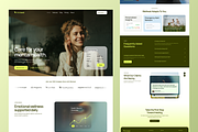 Mental Health Web Design, a Landing Page Template by Ahmed Rubel (Thumbnail 2 of 4)