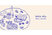 Dolce Vita, summer set + backgrounds, a Decorative Illustration by Good Studio (Thumbnail 17 of 28)