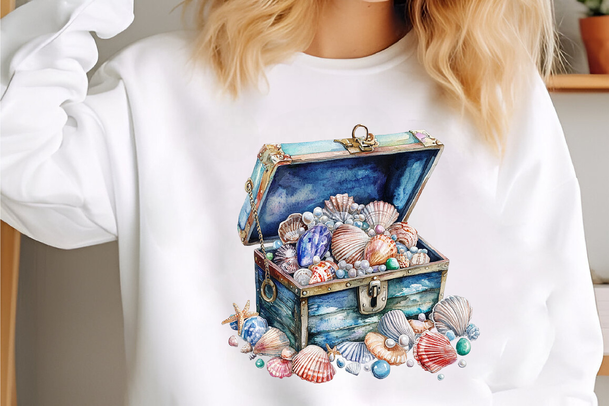 Watercolor Nautical Clipart, a Seasonal Illustration by designcity5 (Photo 3 of 5)