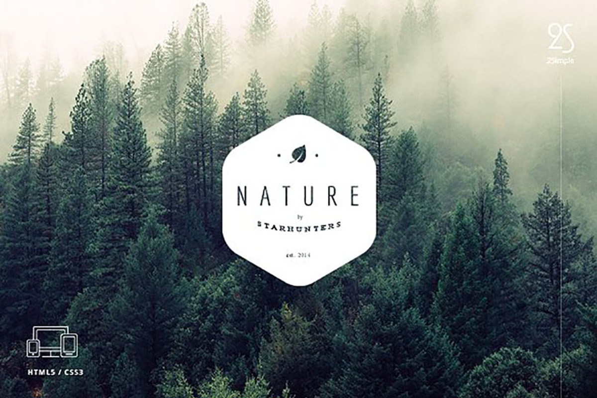 2Simple Nature Coming Soon Template, a Landing Page Template by CapitalTemplate (Photo 1 of 5)