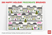 200 Happy Holiday Procreate Brushes, a Brush Add-On by CC CREATIVE CO (Thumbnail 15 of 16)