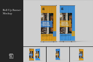 Roll Up Banner Mockup