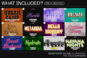 12 Text Effect Templates, a Layer Style Add-On by iDoodle Studio (Thumbnail 2 of 6)