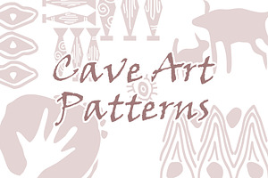 Cave Art Patterns, a Pattern Graphic by ThaiByGaew
