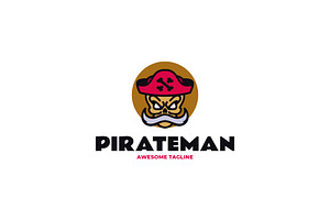 Mascot Pirate Logo Design, a Branding & Logo Template by Artnivora.Std
