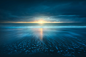 Sea at sunset after the thunderstorm, a Nature Photo by Stefano Orazzini