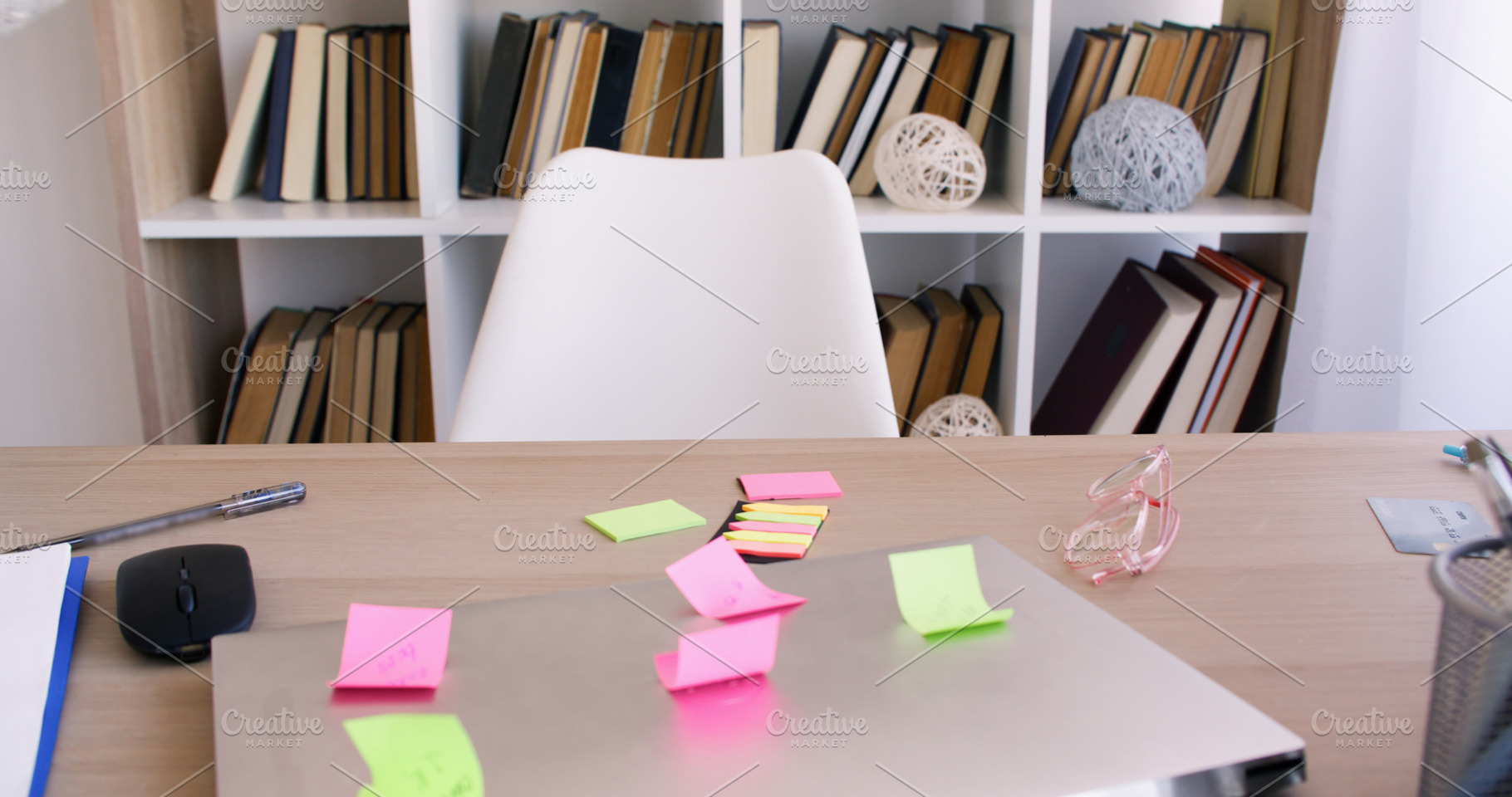 Business office productive workspace desk laptop, a Business Photo by Photo Drive Studio