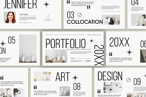 Modern Portfolio Presentation Layout, a Presentation Template by ClickPaint_Studio