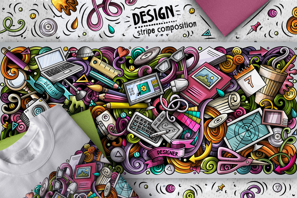 Design & Art Cartoon Doodle Big Pack, a Decorative Illustration by BALABOLKA (Photo 7 of 10)