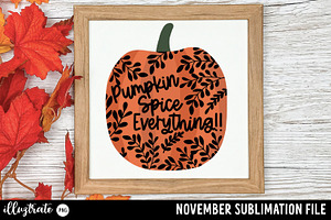 November Sublimation Quote Bundle