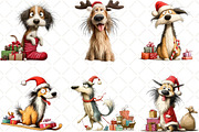Quirky Christmas Dog Clipart, an Illustration by Black Bird Studio (Thumbnail 3 of 6)