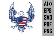 Set of the USA labels with eagles AI, a Branding & Logo Template by Vectorhight (Thumbnail 8 of 8)