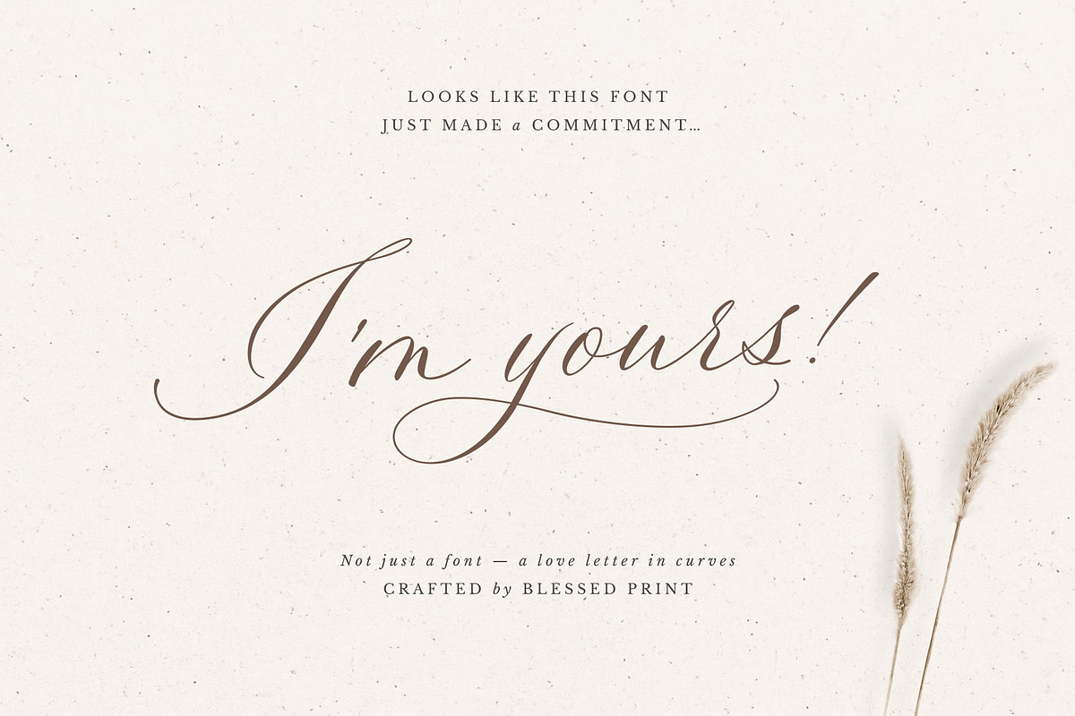 La Rumba - Modern Calligraphy Font, a Font by Blessed Print (Photo 19 of 20)