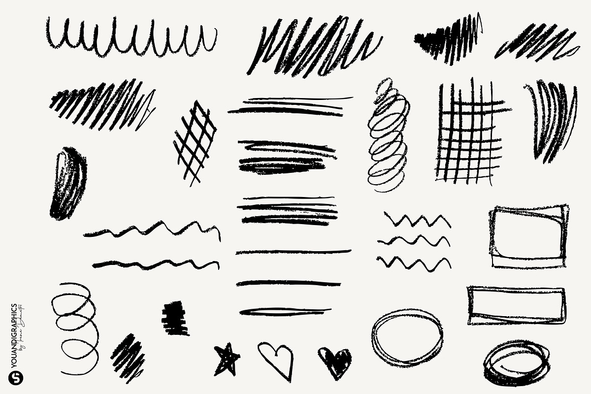 Analog | Hand Drawn Elements Set, a Texture Graphic by Youandigraphics (Photo 13 of 17)