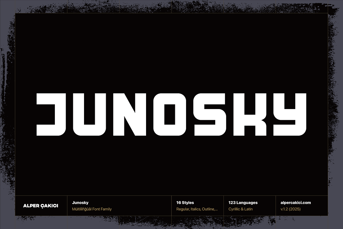 Junosky - Bold Font Family, a Sans Serif Font by alpercakici (Photo 1 of 13)