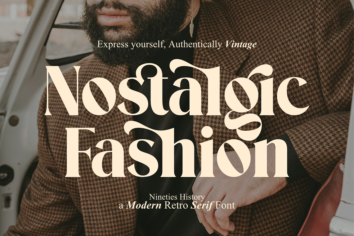Nineties History - Retro Serif Font, a Serif Font by Keithzo (Photo 3 of 8)