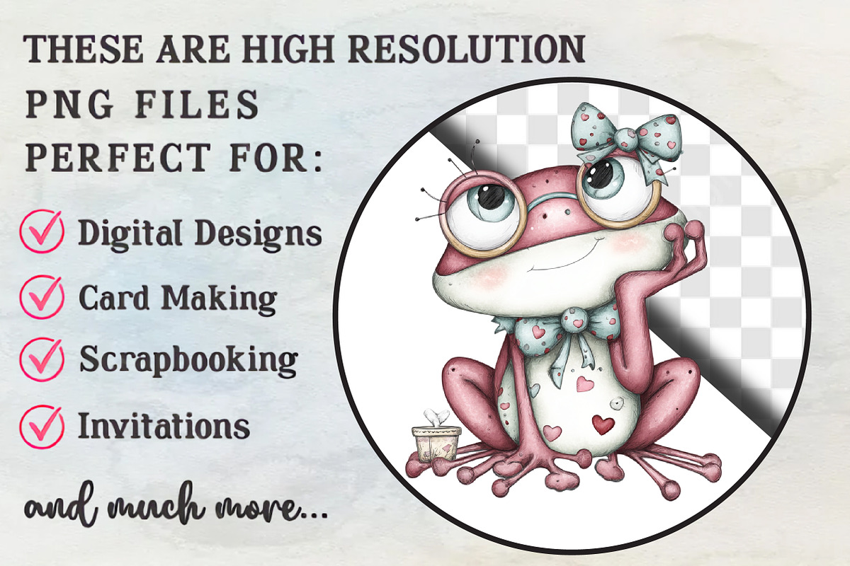 Cute Frog Love Day Clipart, an Illustration by RobertsArt (Photo 4 of 7)