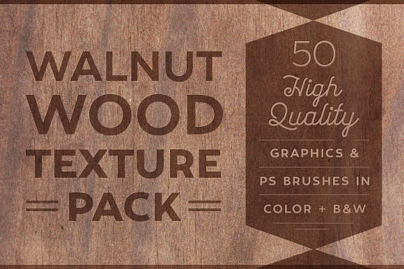 50 Walnut Wood Textures & Brushes preview 6