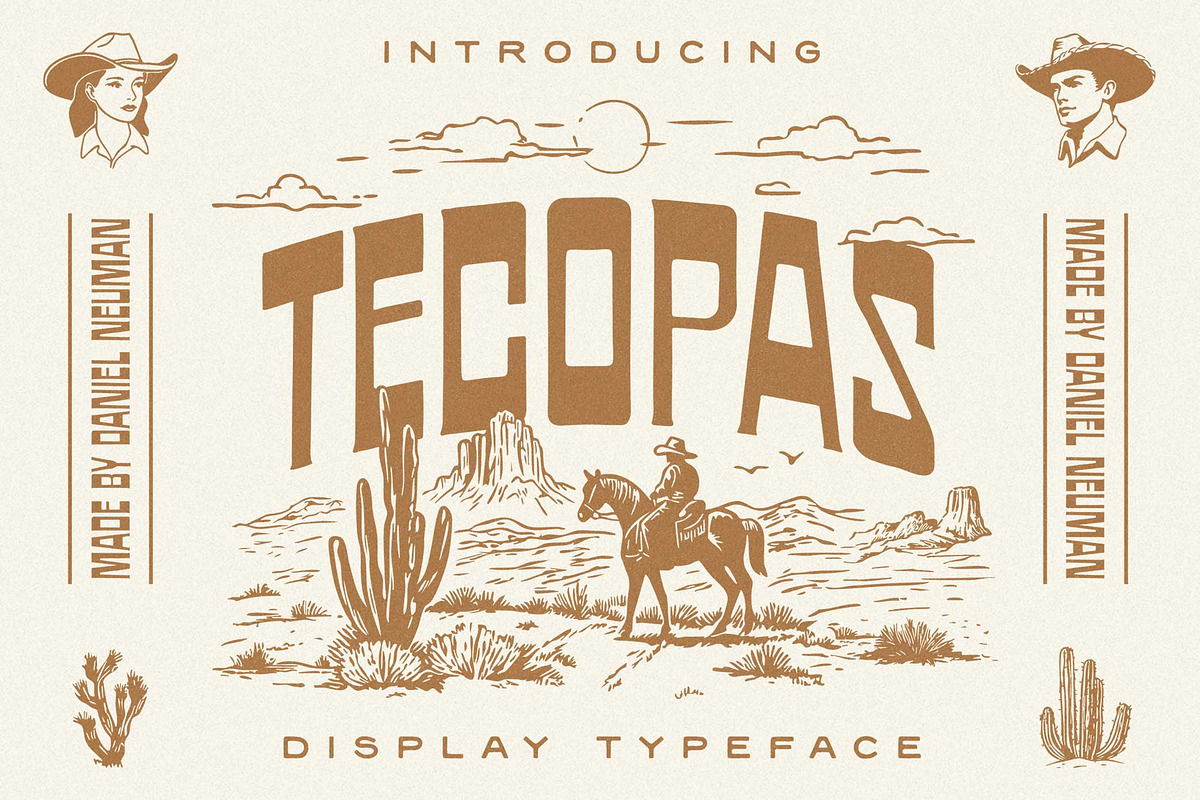 Tecopas Font + Bonus Illustrations, a Serif Font by Daniel Neuman (Photo 1 of 11)