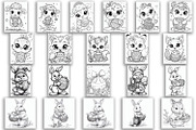 Cute animals |Easter Coloring, an Animal Illustration by ElenazlataArt (Thumbnail 3 of 5)