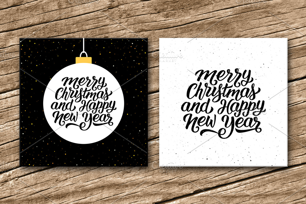 Merry Christmas and Happy New Year, a Decorative Illustration by yurlick (Photo 2 of 6)